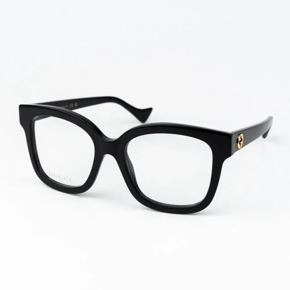 Gucci Women Eyeglasses Black Square GG1258O 004 BRAND NEW